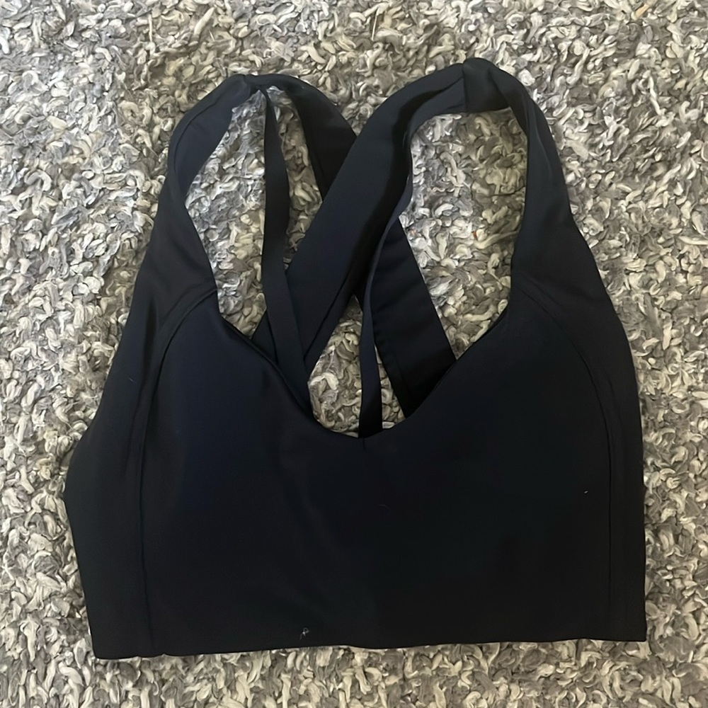 Lululemon Sweat Times Black Sports Bra
